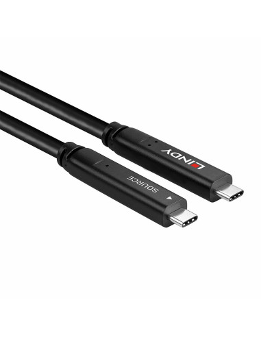 Hybrydowy Kabel Lindy Usb 3.2 Gen 2 I Dp 1.4 Typu C O Długości 15 M