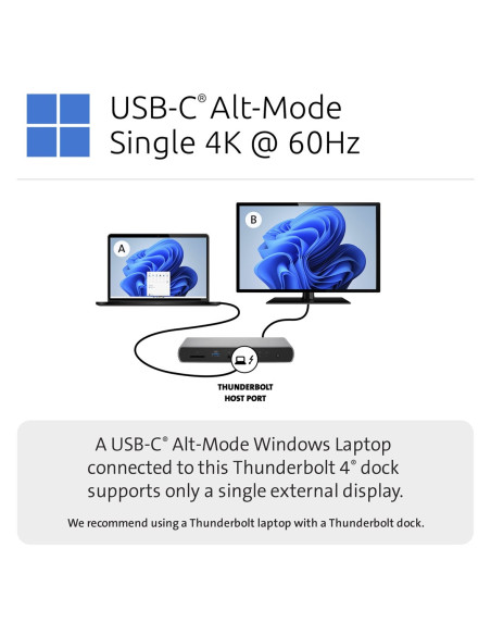 Kensington Sd5760T - Stacja Dokująca - Usb-C / Usb4 / Thunderbolt 3 / Thunderbolt 4 - 2 X Hdmi, Thunderbolt - Gige