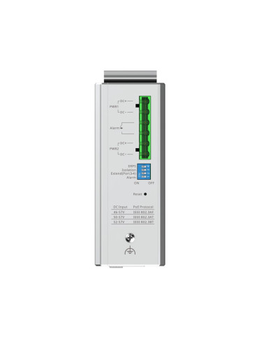 Ruijie Networks Rg-Nis2100 Zarządzany L2 Gigabit Ethernet (10/100/1000) Obsługa Poe Czarny, Stal Nierdzewna