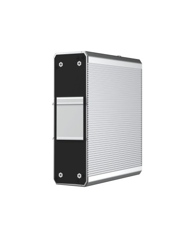 Ruijie Networks Rg-Nis2100 Zarządzany L2 Gigabit Ethernet (10/100/1000) Obsługa Poe Czarny, Stal Nierdzewna
