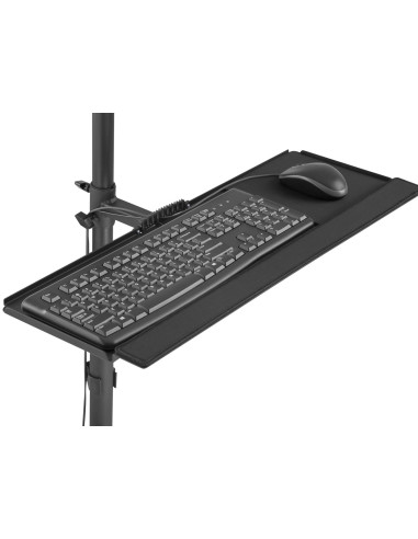Wyposażenie - Wózek Na Płaski Panel / Obudowa Komputera - Plastikowa, Stal Nierdzewna - Rozmiar Ekranu: 43,2-81,3 Cm (17"-32") -