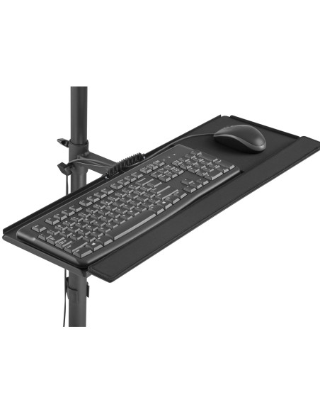 Wyposażenie - Wózek Na Płaski Panel / Obudowa Komputera - Plastikowa, Stal Nierdzewna - Rozmiar Ekranu: 43,2-81,3 Cm (17"-32") -