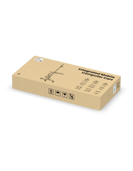 Wyposażenie - Wózek Na Płaski Panel / Obudowa Komputera - Plastikowa, Stal Nierdzewna - Rozmiar Ekranu: 43,2-81,3 Cm (17"-32") -