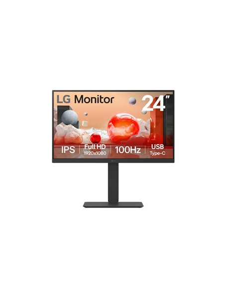Lg 24Ba750-B Monitor Komputerowy 60,5 Cm (23.8") 1920 X 1080 Px Full Hd Lcd Czarny