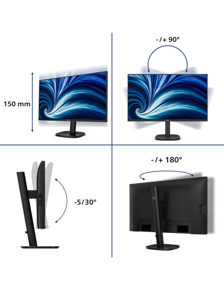 Monitor Philips 68,5 Cm (27,0 Cala) 27B2U3601 16:09 Hdmi+Dp+Usb-C Ips