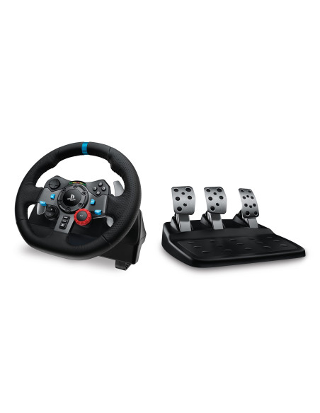 Logitech G 991-000539 Kontroler Gier Aluminium, Czarny Usb Kierownica + Pedały + Zestaw Słuchawkowy Pc, Playstation 4, Playstati