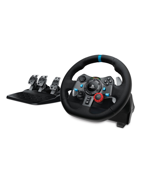 Logitech G 991-000539 Kontroler Gier Aluminium, Czarny Usb Kierownica + Pedały + Zestaw Słuchawkowy Pc, Playstation 4, Playstati