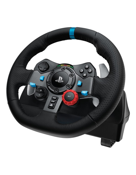 Logitech G 991-000539 Kontroler Gier Aluminium, Czarny Usb Kierownica + Pedały + Zestaw Słuchawkowy Pc, Playstation 4, Playstati