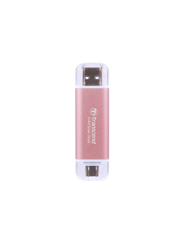 Transcend Esd310 512 Gb Usb Type-A Na Usb Type-C 3.2 Gen 2 (3.1 Gen 2) Różowy