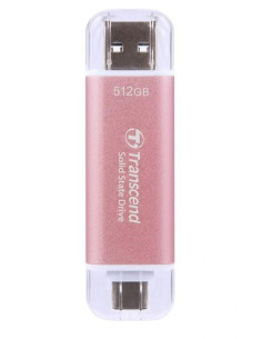 Transcend Esd310 512 Gb Usb Type-A Na Usb Type-C 3.2 Gen 2 (3.1 Gen 2) Różowy 2