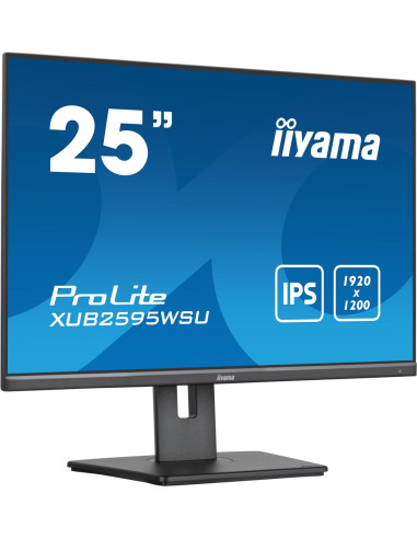 Iiyama Prolite Xub2595Wsu-B5 Monitor Komputerowy 63,5 Cm (25") 1920 X 1200 Px Wuxga Led Czarny