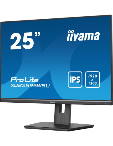 Iiyama Prolite Xub2595Wsu-B5 Monitor Komputerowy 63,5 Cm (25") 1920 X 1200 Px Wuxga Led Czarny