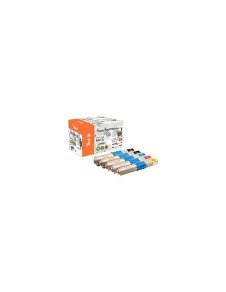 Peach 112228 Kaseta Z Tonerem 5 Szt. Zamiennik Czarny, Cyjan, Purpurowy, Żółty