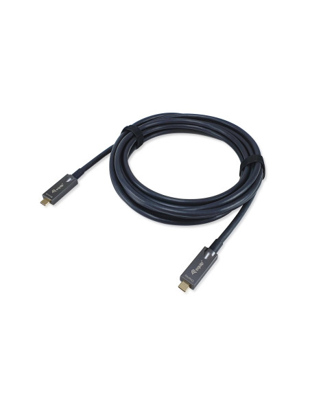 Wyposażony Aktywny Kabel Optyczny Usb-C M/M 10M Pd 60W 4K/60Hz 10Gbps Wideo+Dane+Pd