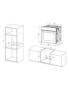 Piekarnik Do Zabudowy Mpm Mpm-63-Bo-30 Czarny 2