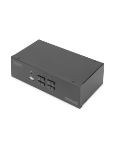 Digitus Przełącznik Kvm, 4-Portowy, Obsługa Dwóch Monitorów, 4K, Hdmi®