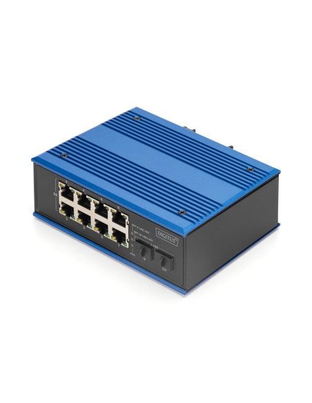 Industrialny Przełącznik Ethernet 8+2 -Port Gigabit Poe Switch 8 Port Ge Poe Rj45, 2 Ge Sfp Port