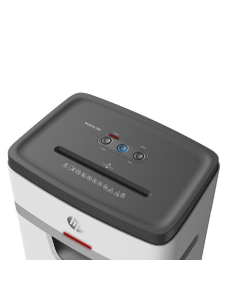 Niszczarka Hp Oneshred 12Mc, Mikrościnki, P-5, 12 Kart., 25L, Jasnoszara
