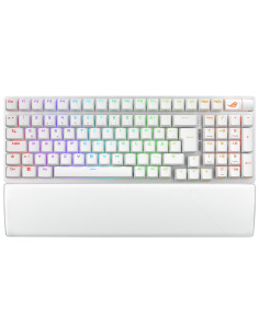 Asus Rog Strix Scope Ii 96 Wireless Klawiatura Gaming Usb + Rf Wireless + Bluetooth Qwertz Niemiecki Biały