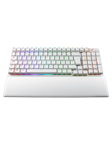 Asus Rog Strix Scope Ii 96 Wireless Klawiatura Gaming Usb + Rf Wireless + Bluetooth Qwertz Niemiecki Biały