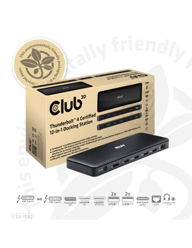 Club3D Club 3D, Dockingstation Tb4 12 In 1