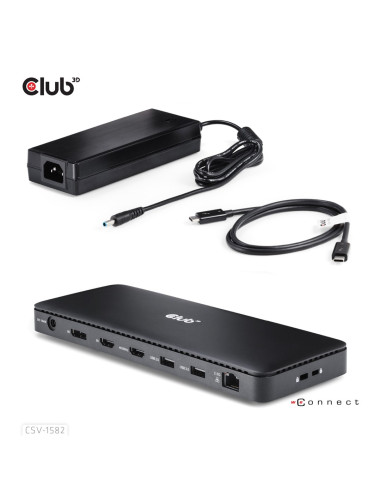 Club3D Club 3D, Dockingstation Tb4 12 In 1