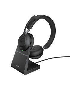 Jabra Evolve2 65 Zestaw Słuchawkowy Bezprzewodowy Opaska Na Głowę Biuro/Centrum Telefoniczne Usb Type-C Bluetooth Podstawka Do Ł
