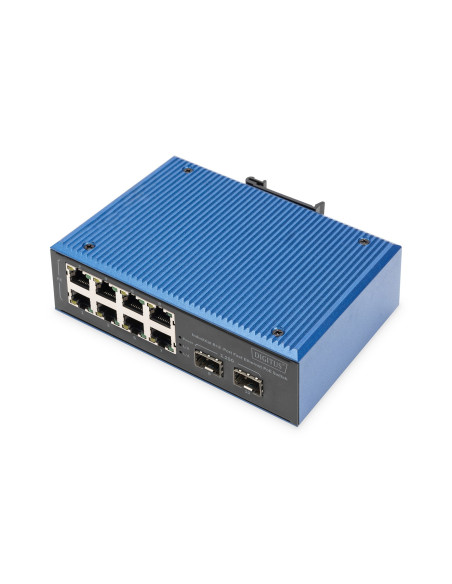 Industrial 8+2-Port Fast Ethernet Poe Switch 8 Port Poe Fe Rj45, 2 Ge Sfp Ports