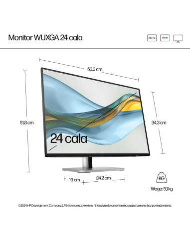 Monitor Hp Series 5 24-Calowy Monitor Seria 5 Pro Wuxga – 524Pn