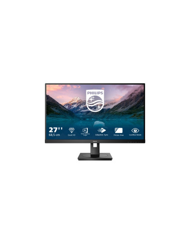 Philips 275S9Jml/00 Monitor Komputerowy 68,6 Cm (27") 2560 X 1440 Px Quad Hd Lcd Czarny