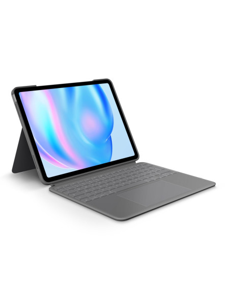 Logitech Combo Touch Do Ipada Air 13" M2 - Klawiatura - Qwertz