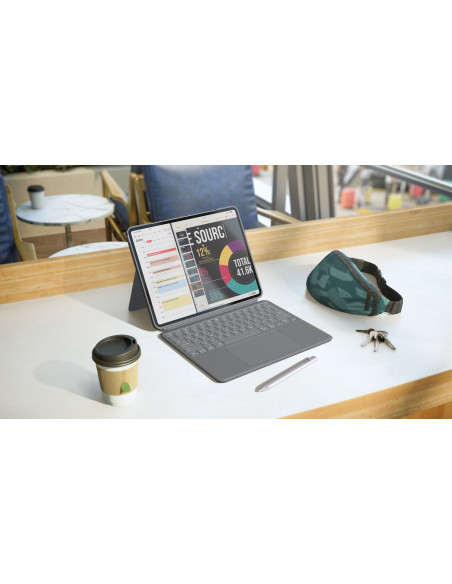 Logitech Combo Touch Do Ipada Air 13" M2 - Klawiatura - Qwertz