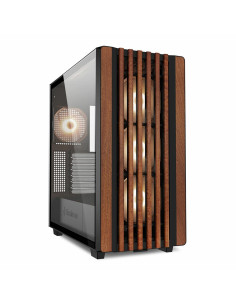 Sharkoon Rebel C70G Rgb Full Tower Czarny, Drewno
