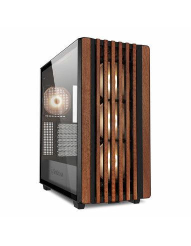 Sharkoon Rebel C70G Rgb Full Tower Czarny, Drewno