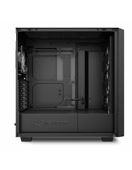 Sharkoon Rebel C70G Rgb Full Tower Czarny, Drewno