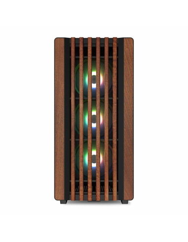 Sharkoon Rebel C70G Rgb Full Tower Czarny, Drewno