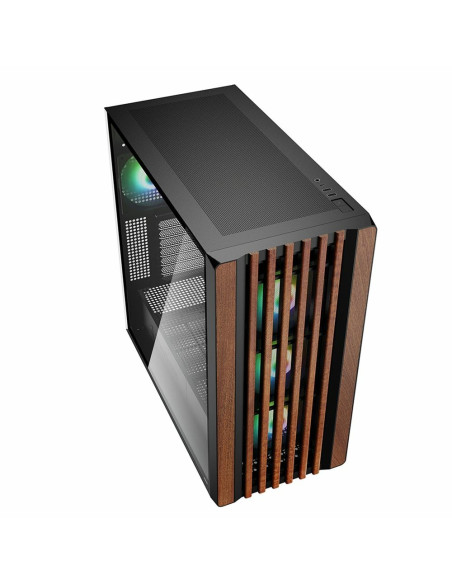 Sharkoon Rebel C70G Rgb Full Tower Czarny, Drewno