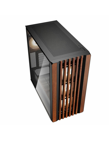 Sharkoon Rebel C70G Rgb Full Tower Czarny, Drewno