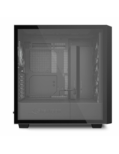 Sharkoon Rebel C70G Rgb Full Tower Czarny, Drewno