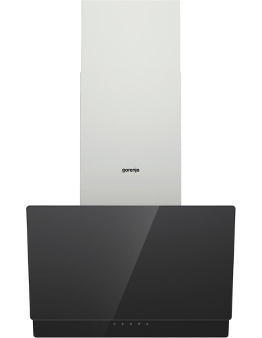 Okap Przyścienny Gorenje Whi649Exbg Czarny Komin Stal Nierdzewna