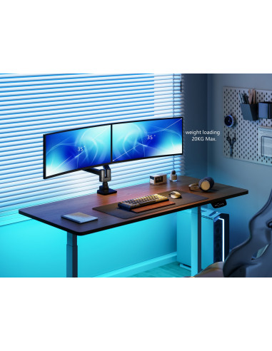 Uchwyt Biurkowy 17"-35"/2Tft 360° Sprężyna Gazowa 20Kg Detaliczny
