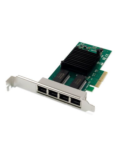 Digitus 4-Portowa Karta Sieciowa Gigabit Ethernet, Rj45, Pci Express, Intel I350