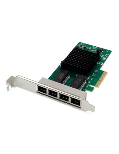 Digitus 4-Portowa Karta Sieciowa Gigabit Ethernet, Rj45, Pci Express, Intel I350