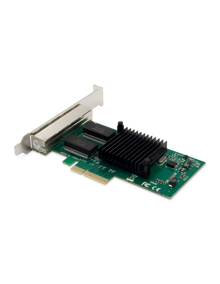 Digitus 4-Portowa Karta Sieciowa Gigabit Ethernet, Rj45, Pci Express, Intel I350