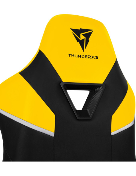 Thunderx3 Tc5 Air Tech Uniwersalny Fotel Dla Gracza Obite Siedzisko Czarny, Żółty