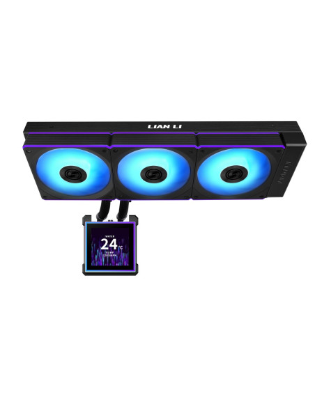 Lian Li Hydroshift Ii Lcd-S 360 Cl Procesor Zestaw Do Chłodzenia Płynami 12 Cm Czarny 1 Szt.