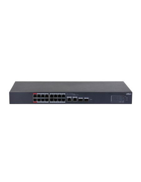 Dahua Technology Dh-Cs4218-16Et-135 Przełącznik Sieciowy Zarządzany L2 Gigabit Ethernet (10/100/1000) Obsługa Poe Czarny