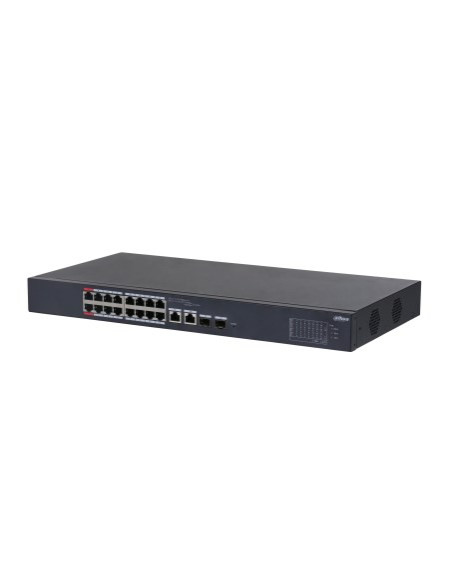 Dahua Technology Dh-Cs4218-16Et-135 Przełącznik Sieciowy Zarządzany L2 Gigabit Ethernet (10/100/1000) Obsługa Poe Czarny