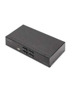 Przełącznik Kvm, 4 Portowy, 4K 60Hz, 4Xdp In, 1Xdp Out, 2Xusb A, 2X Audio In&Out