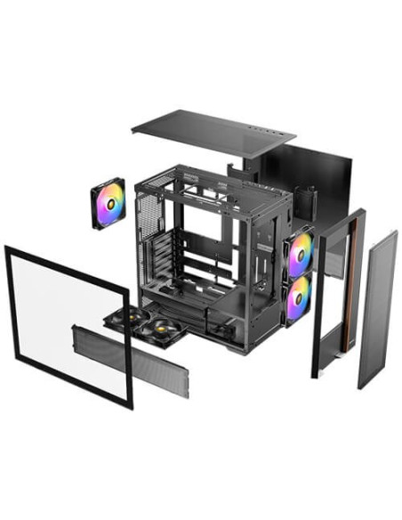 Antec Flux Rear Midi Tower Czarny